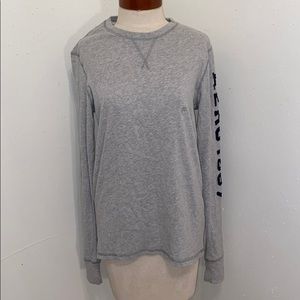 Aeropostale sleeve logo grey long sleeve